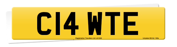 Registration number C14 WTE